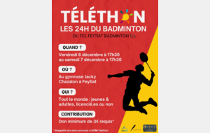 les 24h du badminton à Feytiat