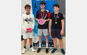 Bastien vainqueur en minimes (sur 17, 4 poules)