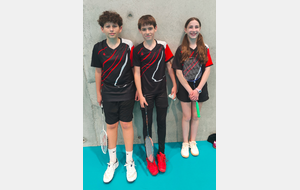 équipe minimes promotion, Yvann, Tom, Rose