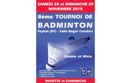 Tournoi Double et Mixte de Feytiat